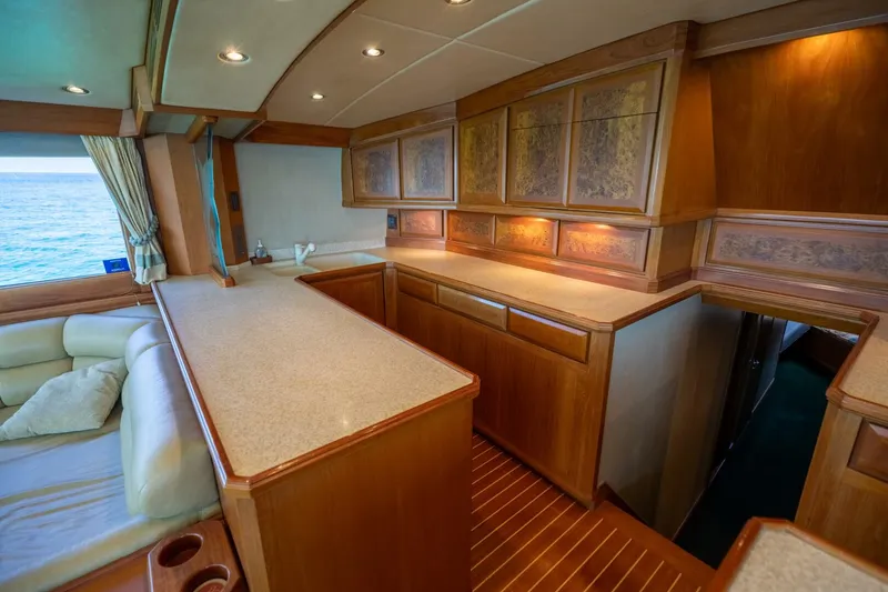 Slide: The Image of 1998 Miller Marine 60' Convertible CAT'N'AROUND-Galley 2 - 4351065