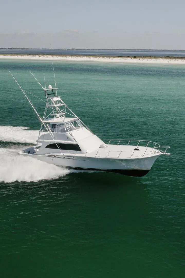 The Image of 1998 Miller Marine 60' Convertible CAT'N'AROUND -STBD Running - 4351105