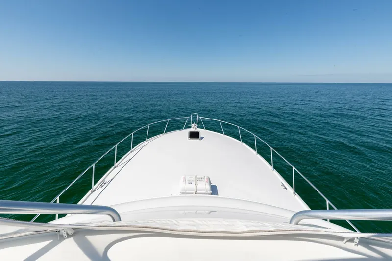 Slide: The Image of 1998 Miller Marine 60' Convertible CAT'N'AROUND-Bow - 4351090