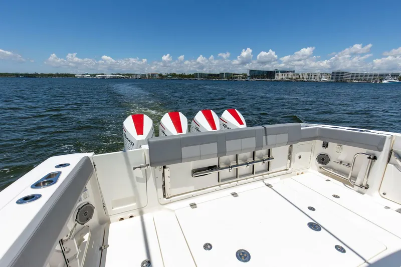 Slide: The Image of 2021 Boston Whaler 420 Outrage _Da_ Wetta Da_ Betta_ Deck (5) - 4385275