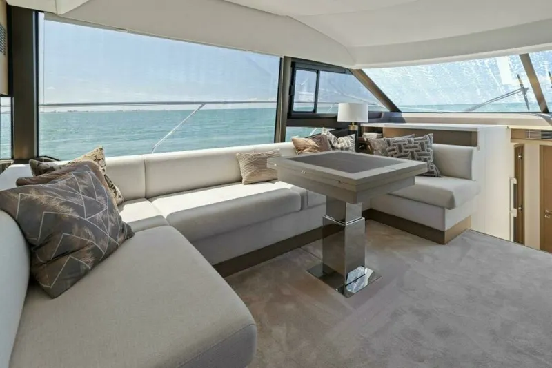 Slide: The Image of 2022 59 Prestige Flybridge - How Sweet It Its - Dinette - 6096716