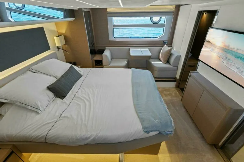 Slide: The Image of 2022 59 Prestige Flybridge - How Sweet It Its - Master Stateroom - 6096725
