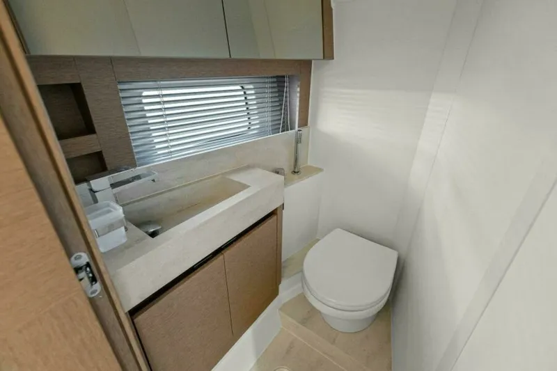 Slide: The Image of 2022 59 Prestige Flybridge - How Sweet It Its - Guest Head - 6096743