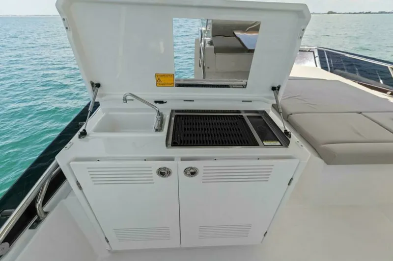 Slide: The Image of 2022 59 Prestige Flybridge - How Sweet It Its - Flybridge Grill  - 6096751