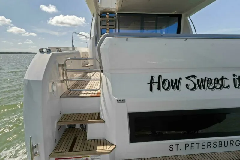 Slide: The Image of 2022 59 Prestige Flybridge - How Sweet It Its - Swim Platform - 6096707
