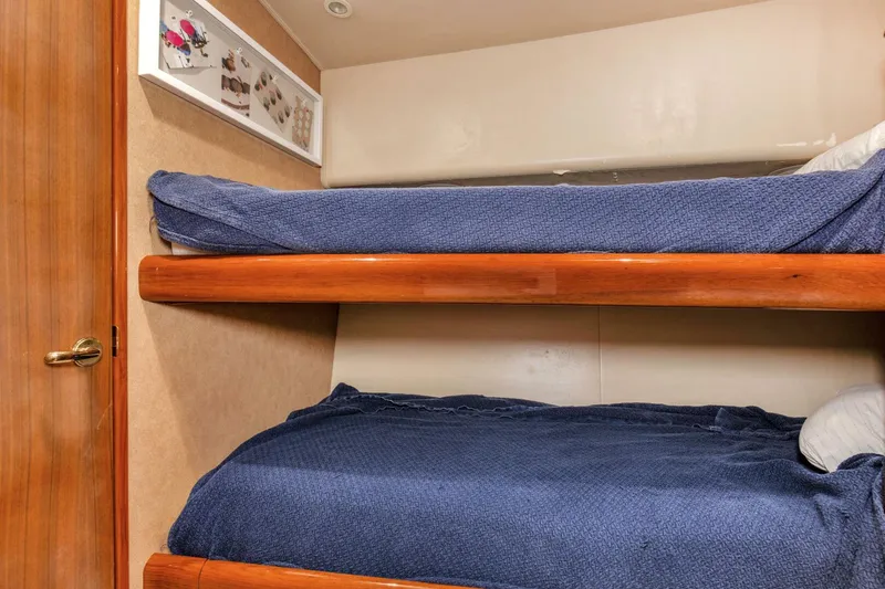 Slide: The Image of 2005 Viking 61 Enclosed Bridge _It Don_t Matta_ Starboard Stateroom (1) - 4387158