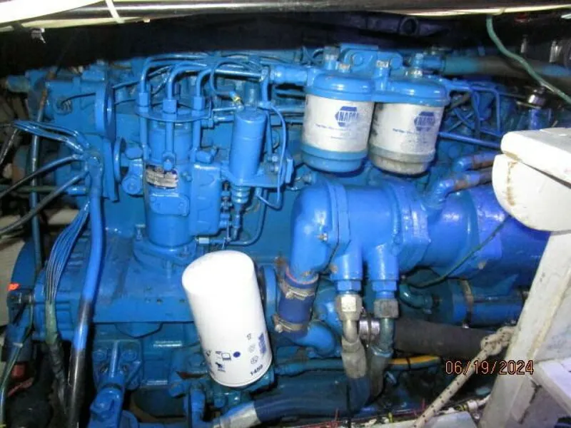Slide: The Image of 40' Mainship starboard main engine - 4462891