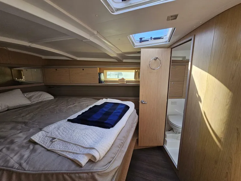 Slide: The Image of 2017 Beneteau Oceanis 45 Master Cabin with En Suite Head - 4502737