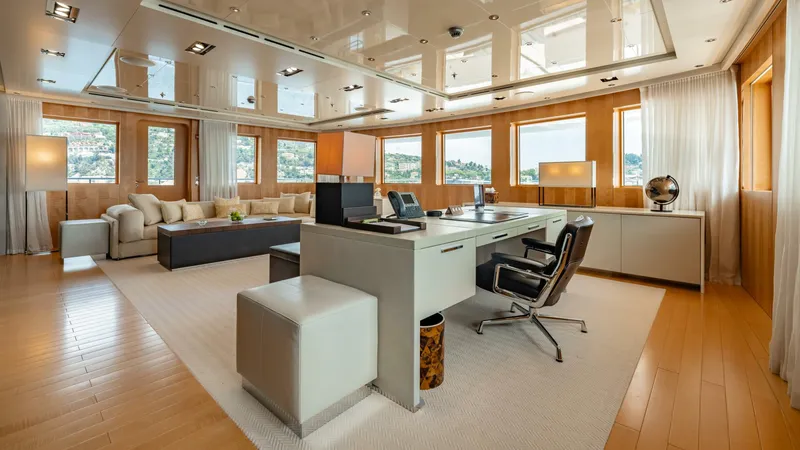 Slide: The Image of Loon 221' Skylounge Deck Master Stateroom's Lounge/Office - 4528234