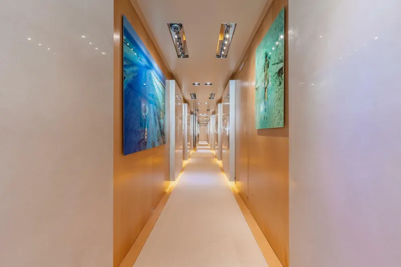 Slide: The Image of Loon 221' Lower Deck Beach Club Hallway to Guest Staterooms - 4528259