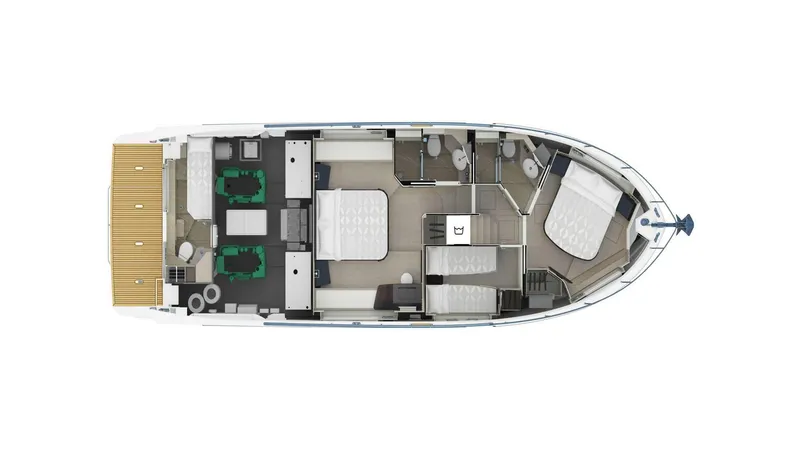 Slide: The Image of 2025 53 Absolute Navetta - Lower Deck Layout - 4535172