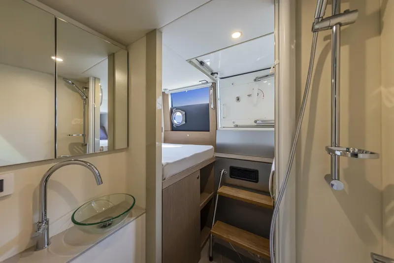 Slide: The Image of 2026 56 Absolute Flybridge - Sistership Crew Head/Shower Stall - 4543047