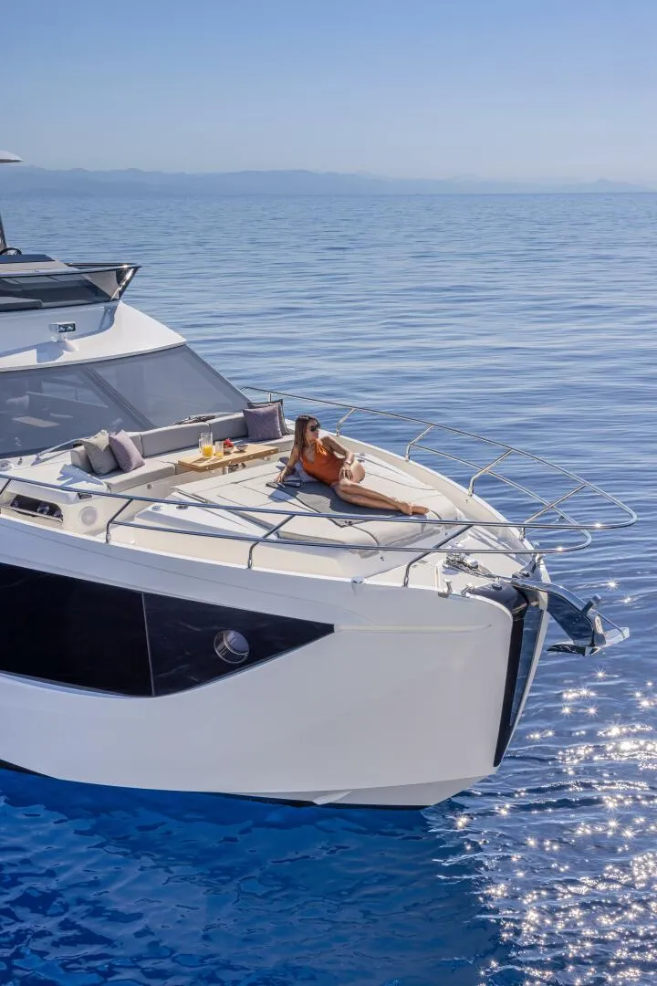 Slide: The Image of 2026 56 Absolute Flybridge - Sistership Foredeck - 4543187