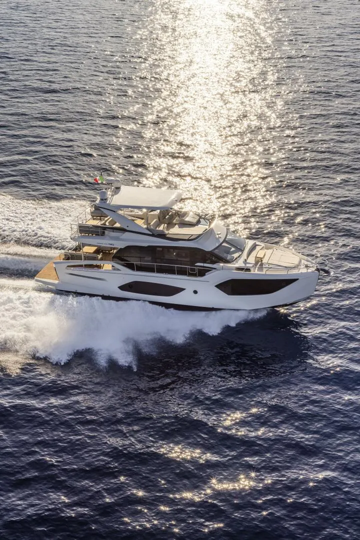 Slide: The Image of 2026 56 Absolute Flybridge - Sistership Running Profile - 4543196