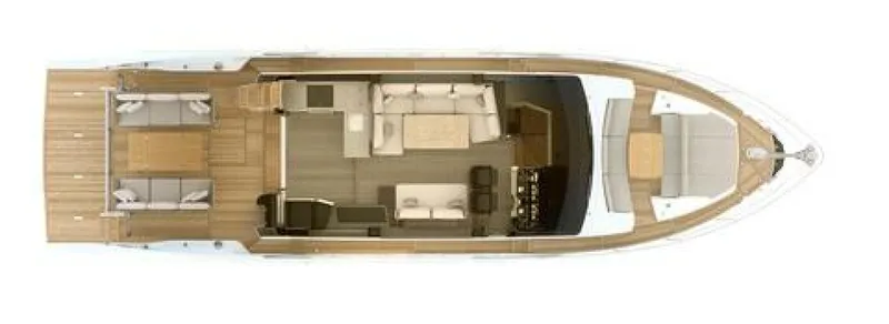 Slide: The Image of 2026 56 Absolute Flybridge - Sistership Main Deck Layout - 4544356