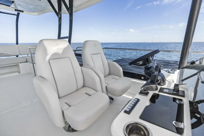 Slide: The Image of 2026 Prestige F5.7 Flybridge - Flybridge Helm Seating - 5618331