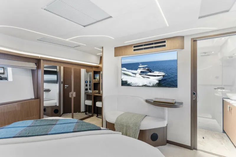 Slide: The Image of 2026 Prestige F5.7 Flybridge - Master Suite - 5618540
