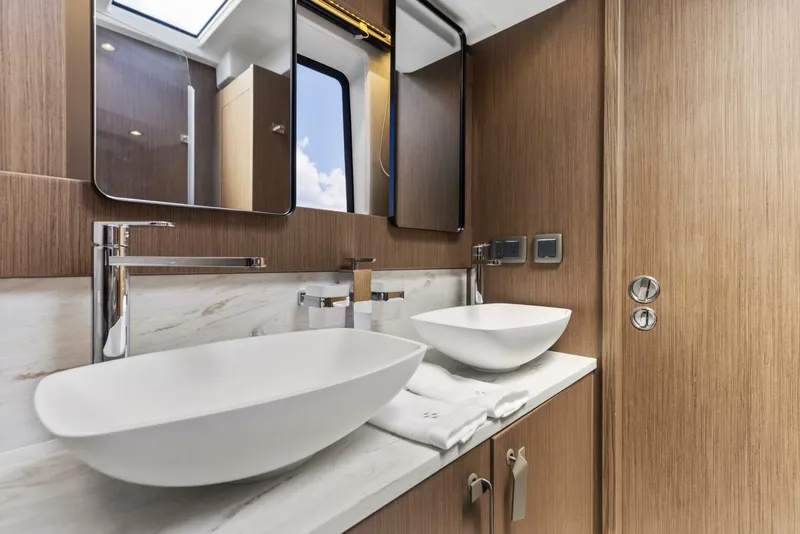 Slide: The Image of 2026 Prestige F5.7 Flybridge - Master Suite Head - 5618549
