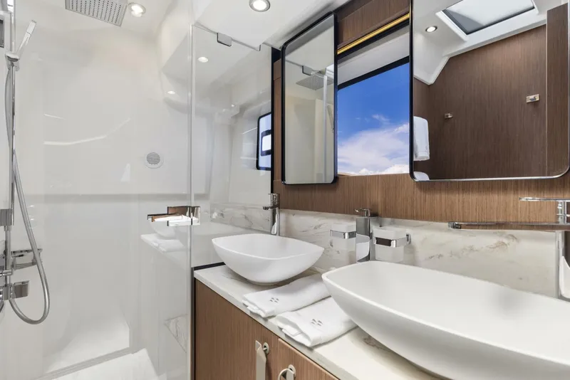 Slide: The Image of 2026 Prestige F5.7 Flybridge - Master Suite Head - 5618545