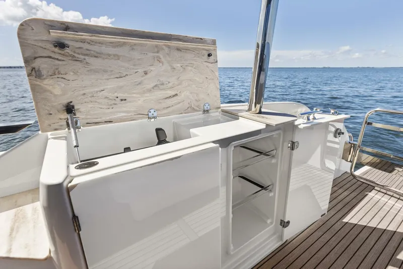 Slide: The Image of 2026 Prestige F5.7 Flybridge - Aft Deck - 5618461