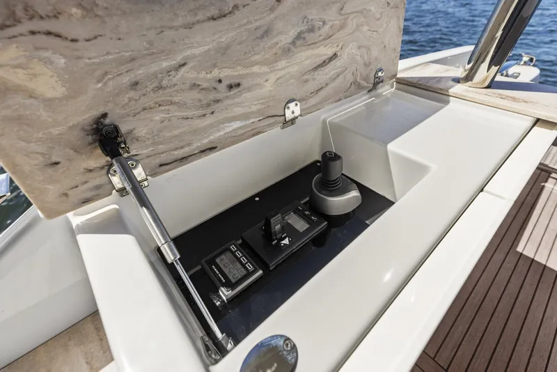 Slide: The Image of 2026 Prestige F5.7 Flybridge - Aft Deck Joystick Controls - 5618468