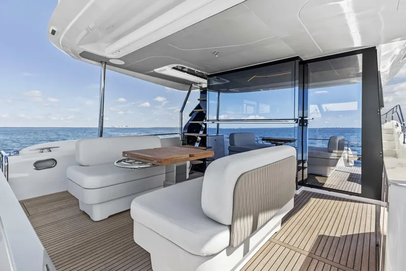 Slide: The Image of 2026 Prestige F5.7 Flybridge - Aft Deck - 5618425