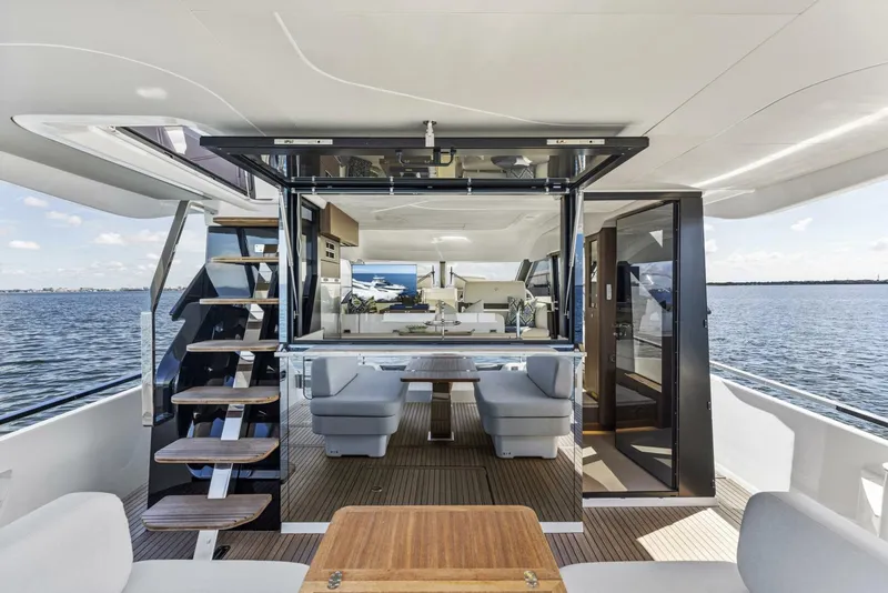 Slide: The Image of 2026 Prestige F5.7 Flybridge - Aft Deck - 5618519
