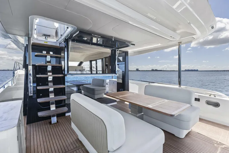 Slide: The Image of 2026 Prestige F5.7 Flybridge - Aft Deck - 5618517