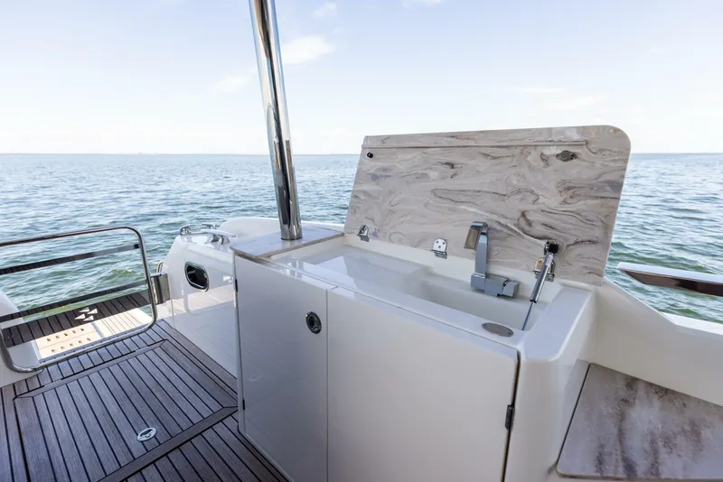 Slide: The Image of 2026 Prestige F5.7 Flybridge - Aft Deck Wet Bar - 5618508