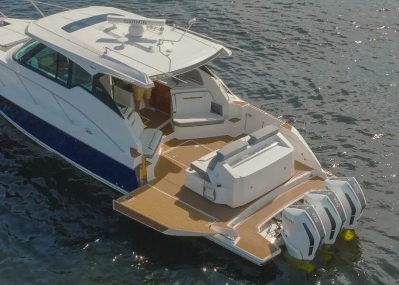 Slide: The Image of Tiara Yachts 43 - Natural Selection - Stern Arial  2021 Tiara Yachts 43 LE - Natural Selection - 4574133