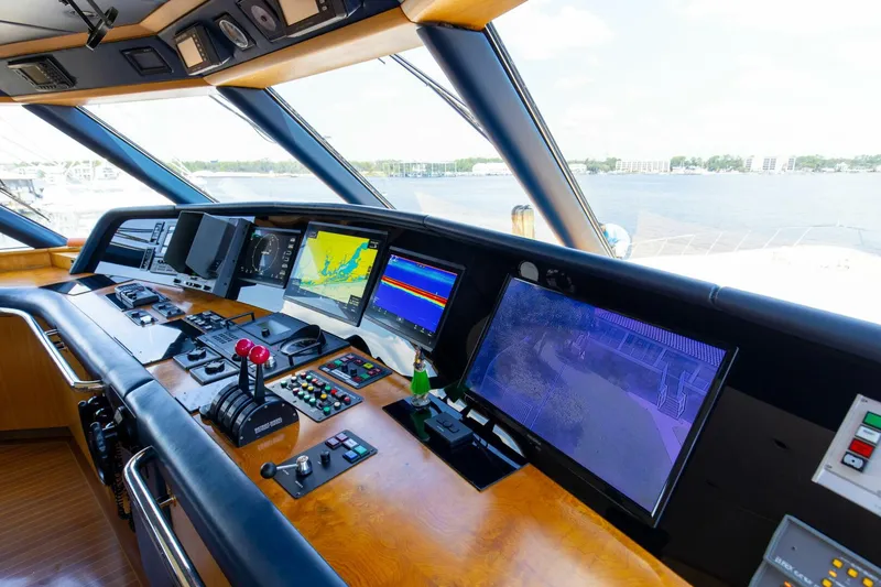 Slide: The Image of 1989 116' Feadship - Boss - Pilot House Helm Electronics - 4694783