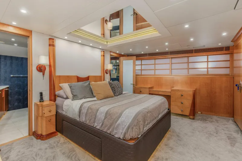 Slide: The Image of 1989 116' Feadship "Boss" Master Stateroom  - 4694822