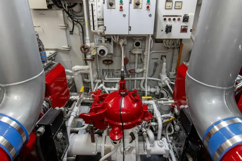 Slide: The Image of 1989 116' Feadship Boss -Engine Room  - 4694874