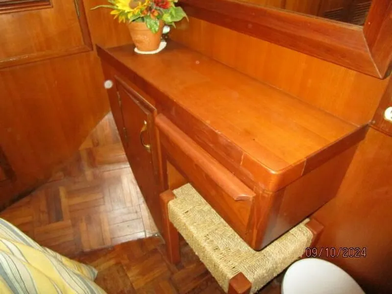 Slide: The Image of 49' DeFever master stateroom desk-vanity - 4653091