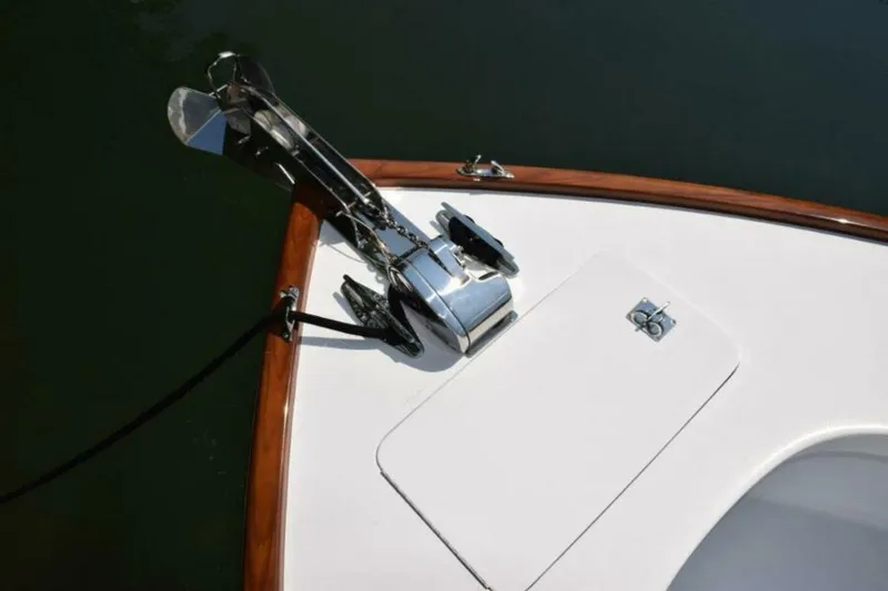 Slide: The Image of Lewmar Windlass With Stainless Chute And Blow Anchor - 4681230