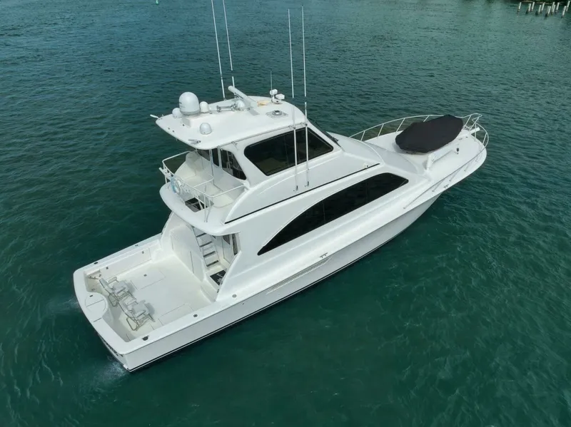 Slide: The Image of Ocean 57 Positive Attitude - Exterior Profile 2004 Ocean 57 Enclosed Bridge Positive Attitude - 7652182