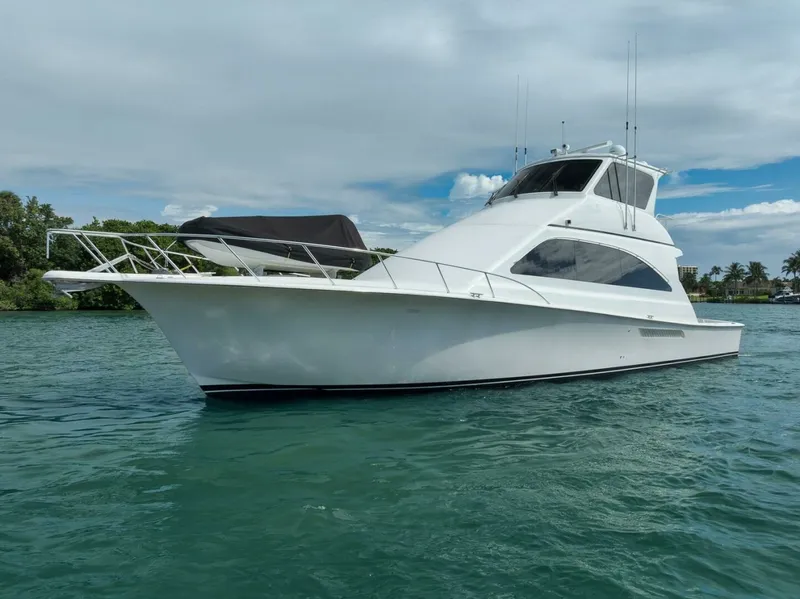 Slide: The Image of Ocean 57 Positive Attitude - Exterior Profile 2004 Ocean 57 Enclosed Bridge Positive Attitude - 7652175