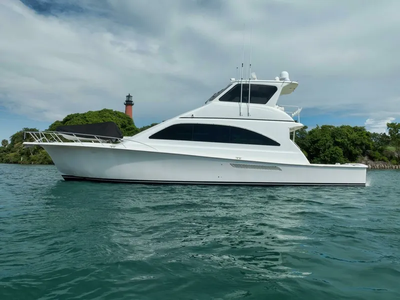 Slide: The Image of Ocean 57 Positive Attitude - Exterior Profile 2004 Ocean 57 Enclosed Bridge Positive Attitude - 7652176