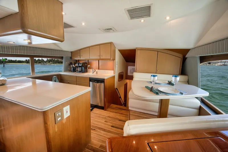 Slide: The Image of Ocean 57 Positive Attitude - Interior Dinette 2004 Ocean 57 Enclosed Bridge Positive Attitude - 4716001