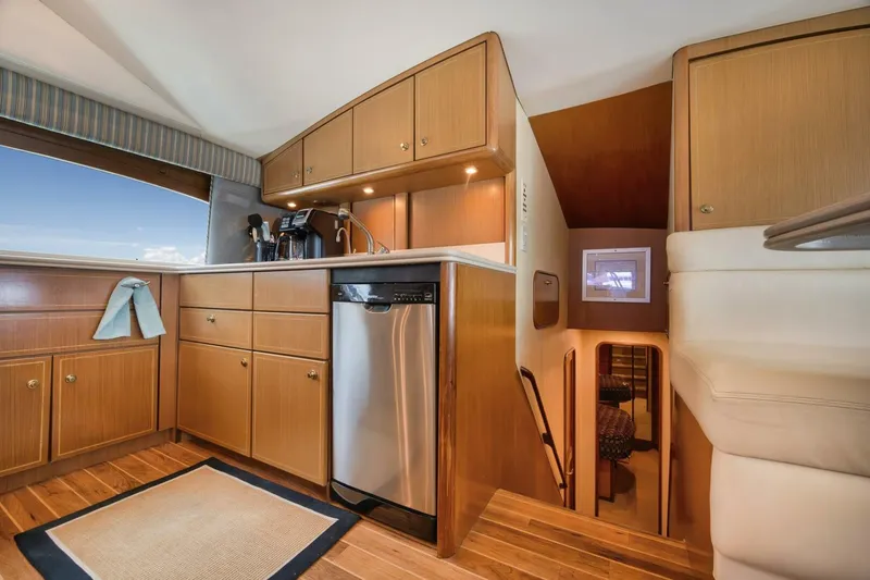 Slide: The Image of Ocean 57 Positive Attitude - Interior Galley 2004 Ocean 57 Enclosed Bridge Positive Attitude - 4716002