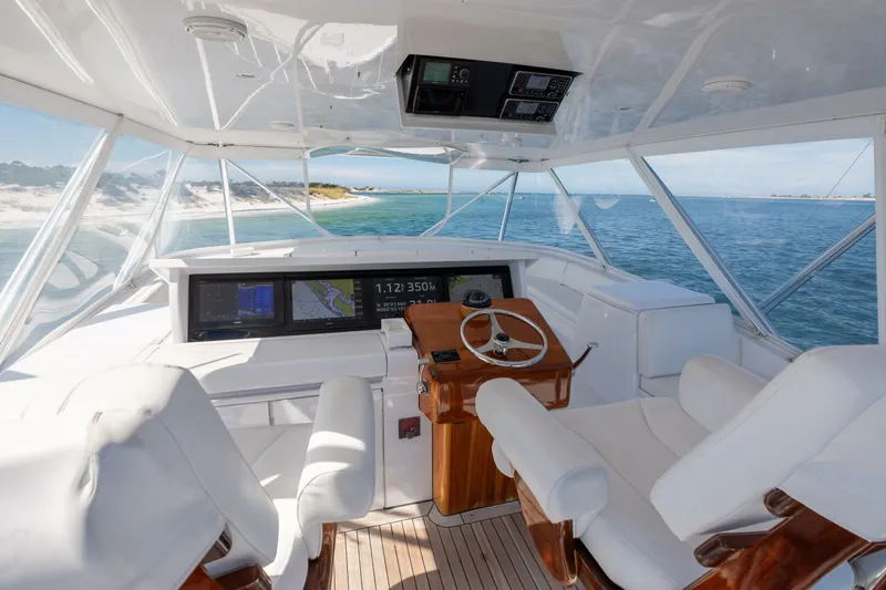 Slide: The Image of 2005 Hatteras 68 Convertible-Cockpit/Helm - 4739312