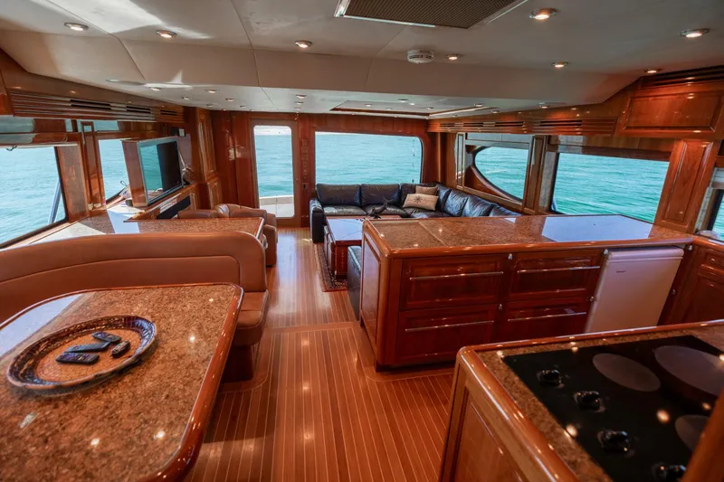 Slide: The Image of 2005 Hatteras 68 Convertible- Galley 2 - 4739275