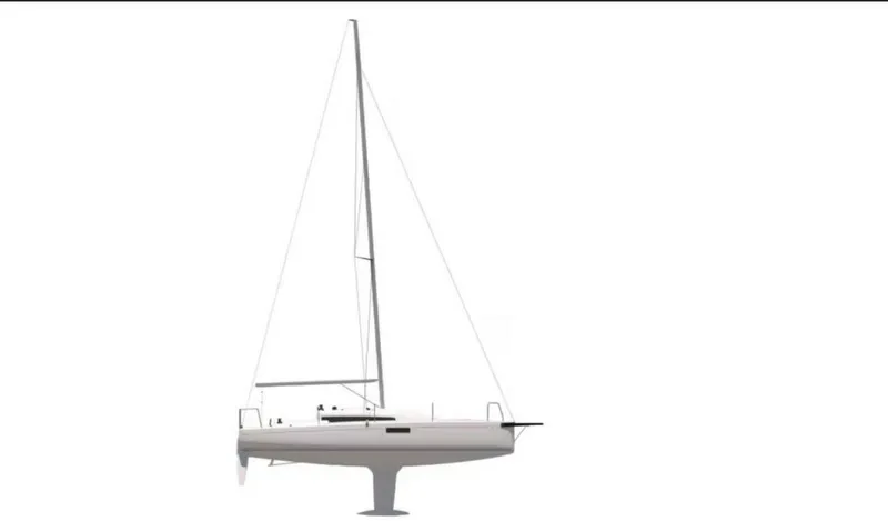 Slide: The Image of Beneteau First 30 New for 2025 Profile & 
Sail Plan Drawing - 4963088