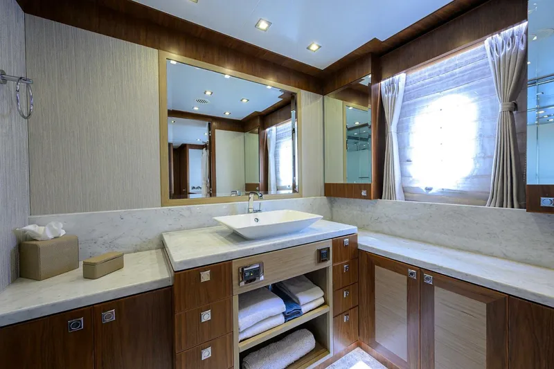 Slide: The Image of Hargrave 100 Second Amendment-  Master Stateroom Head 2018 Hargrave 100 Raised Pilothouse Second Amendment  - 4744413