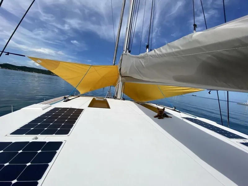 Slide: The Image of ZanyNautitech 2018 46 Open This is the much sought after 3 cabin, 3 head owner's version. A fully loaded Live-Aboard Sailing Catamaran, it has never been chartered and has been only lightly used in the Caribbean and USA. - 4794638