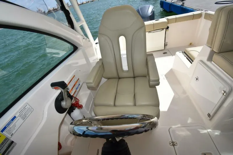 Slide: The Image of 2018 235 Pursuit Dual Console - Helm Seating - 4811494