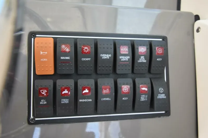 Slide: The Image of 2018 235 Pursuit Dual Console - Helm Controls - 4811500