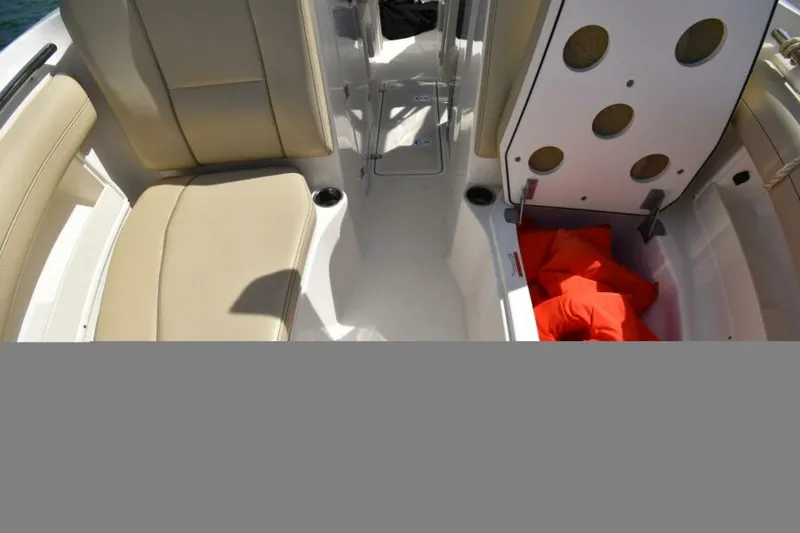 Slide: The Image of 2018 235 Pursuit Dual Console - Bow Storage - 4811506