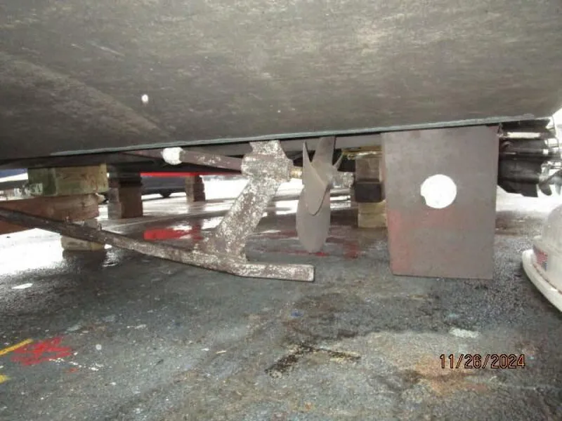 Slide: The Image of 34' Mainship running gear - 4856835