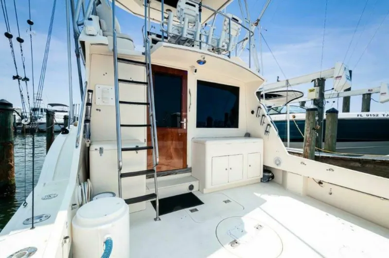 Slide: The Image of 1991 Hatteras 45 Convertible  REEL BROKE Cockpit - 4855862